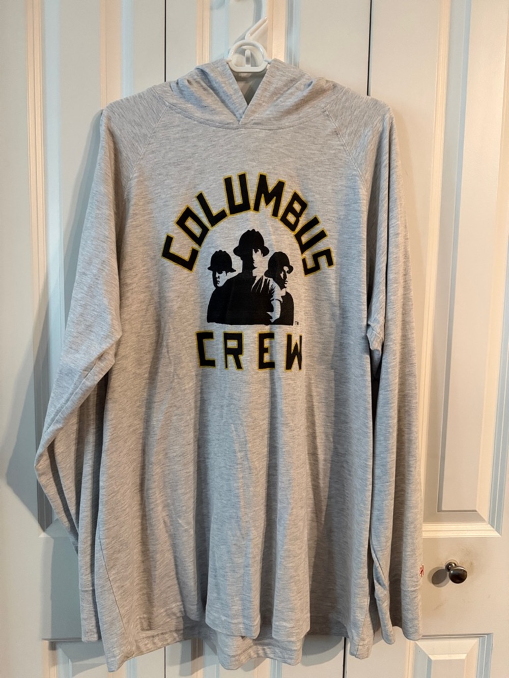 HOMAGE Light Gray Columbus Crew Hooded Long-Sleeve